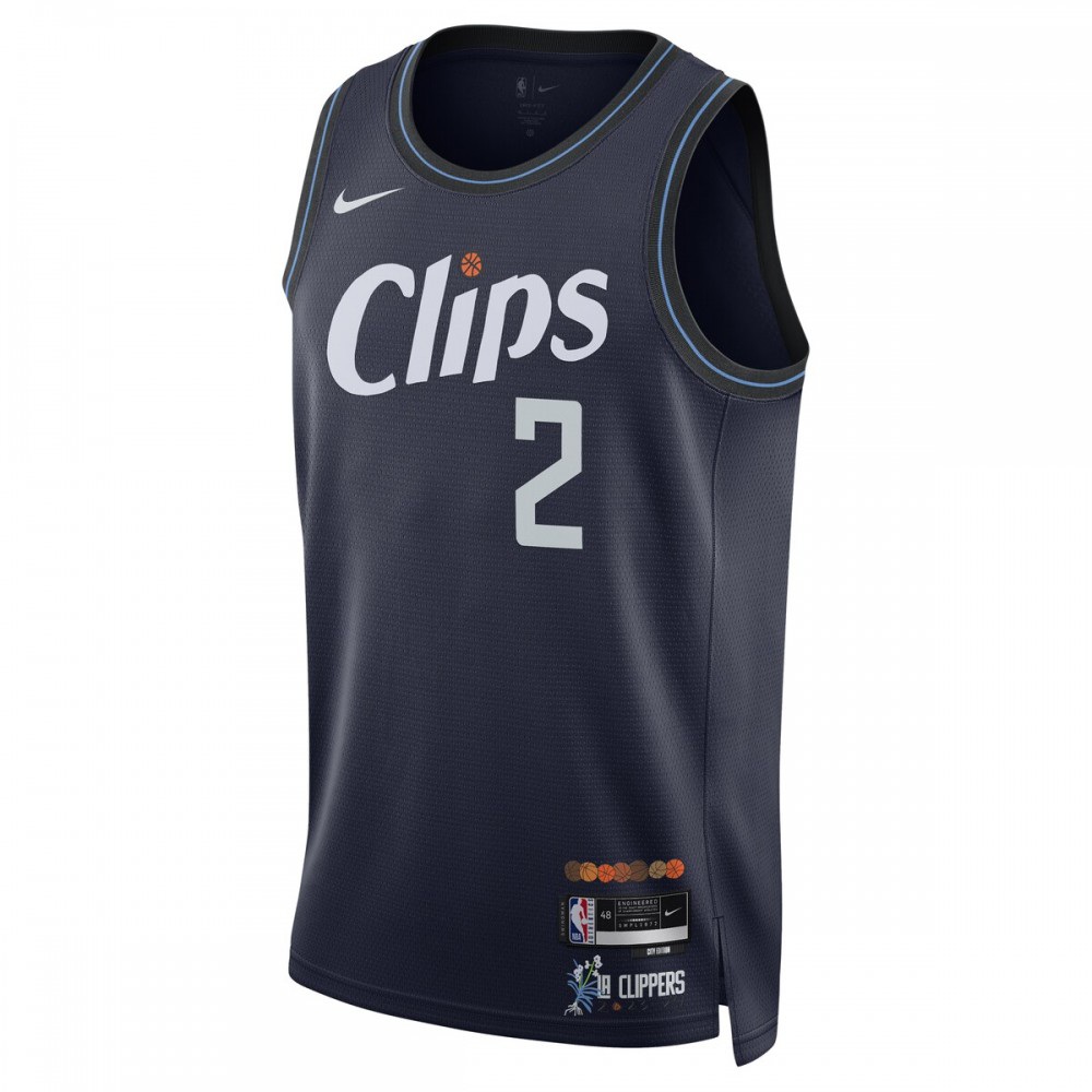 Kawhi Leonard LA Clippers Unisex 2023/24 Swingman Jersey - Navy - City Edition-Pro Kit Vault | Brand New 26/27 Sports Jerseys